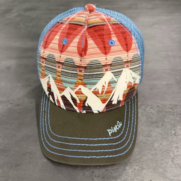 Pistil Snapback Hat Women Blue Pink Trucker Mesh Cap Outdoor Gorpcore Indie - Picture 1 of 7